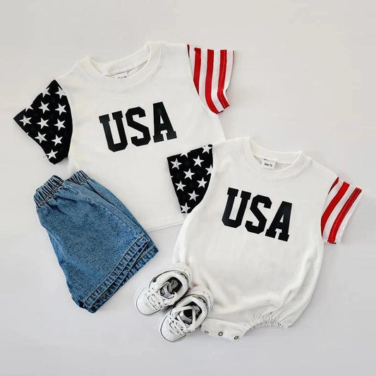 usa onesies - basil boutique