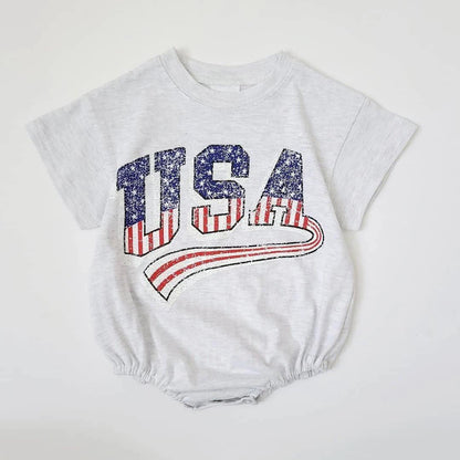 usa retro onesie - basil boutique