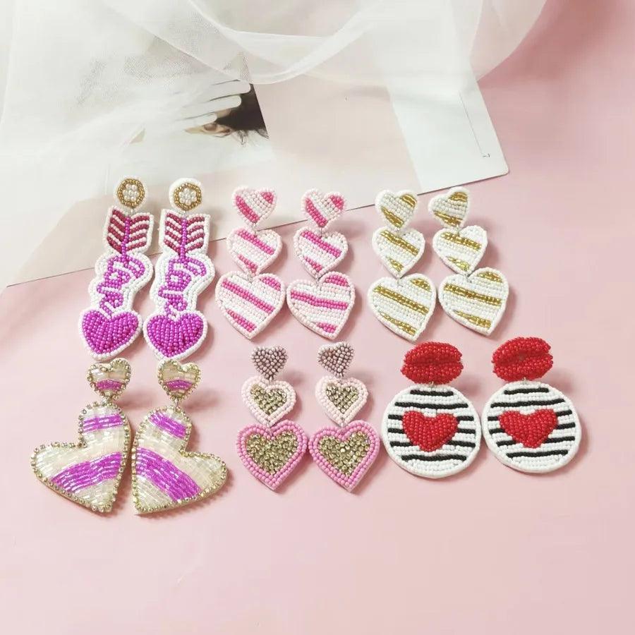 valentine's day earrings - basil boutique