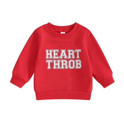 valentine's day matching kids crew sweatshirts - basil boutique