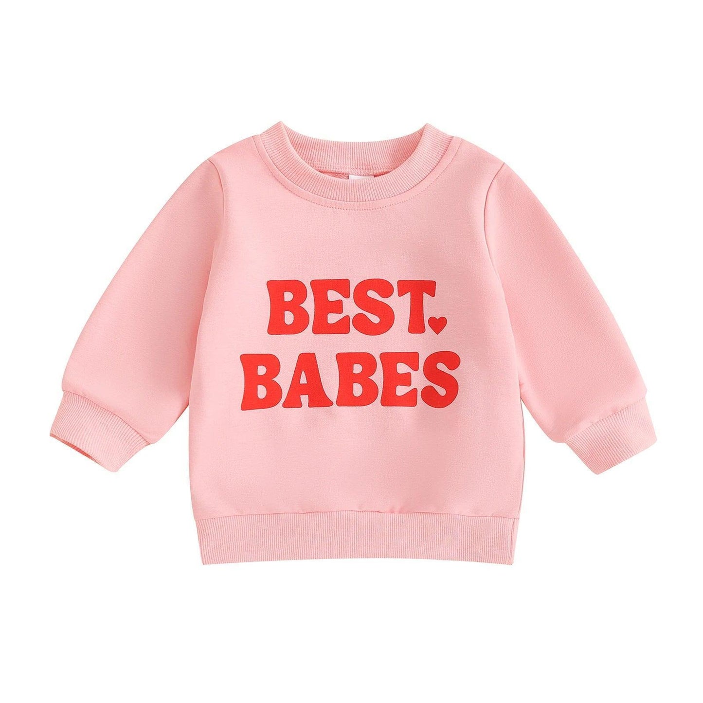 valentine's day matching kids crew sweatshirts - basil boutique