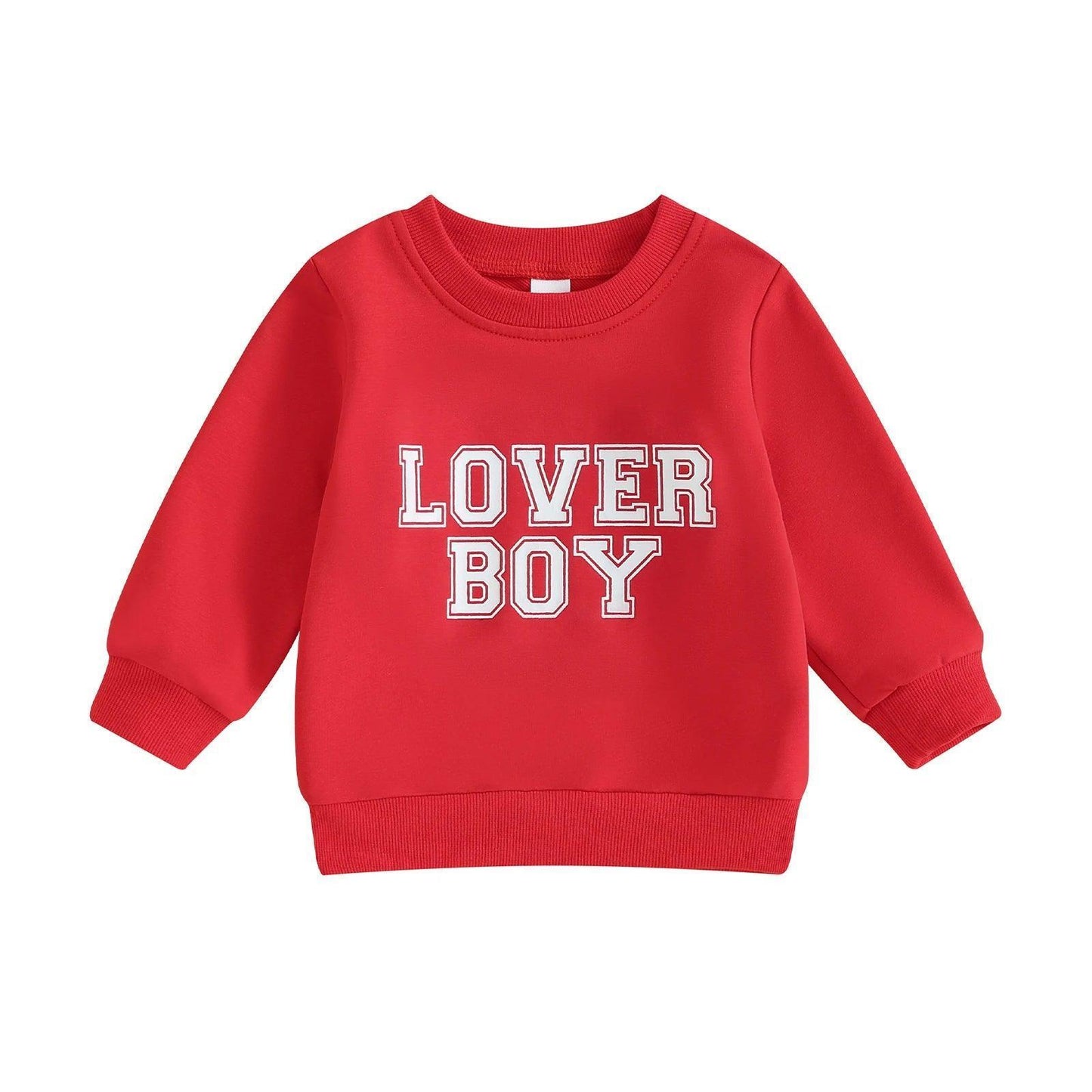 valentine's day matching kids crew sweatshirts - basil boutique