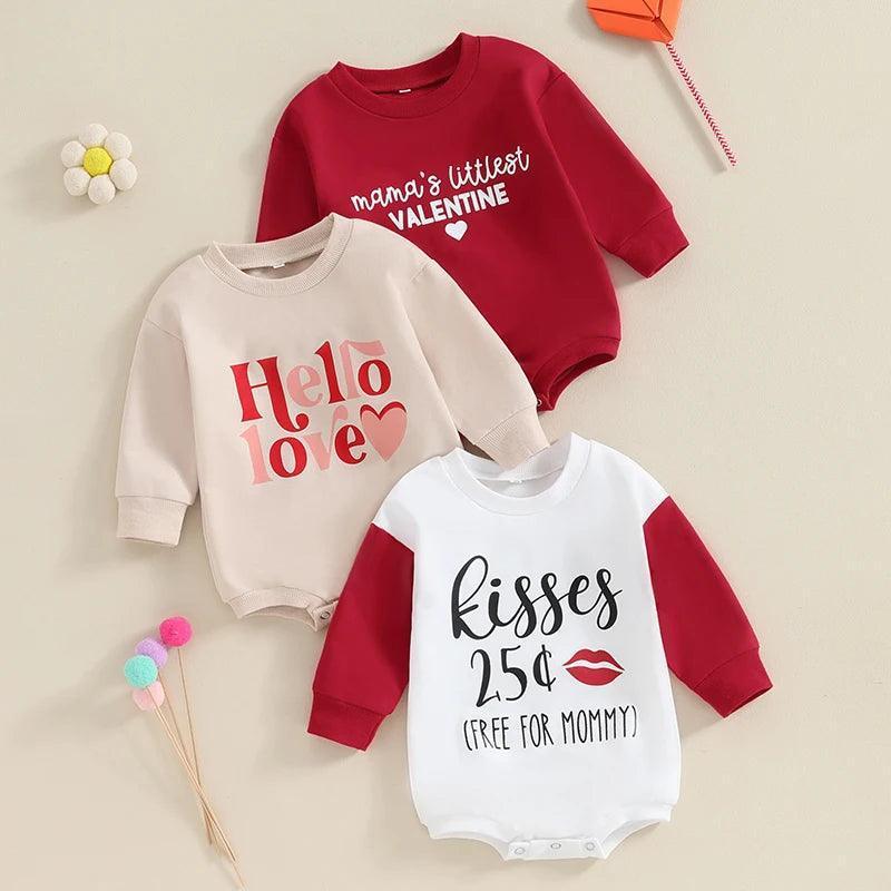 valentine's day onesies - basil boutique