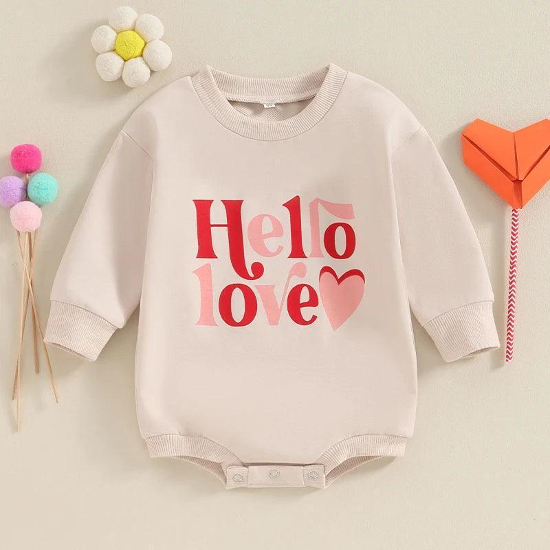 valentine's day onesies - basil boutique