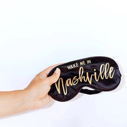 wake me up in nashville sleep mask - basil boutique