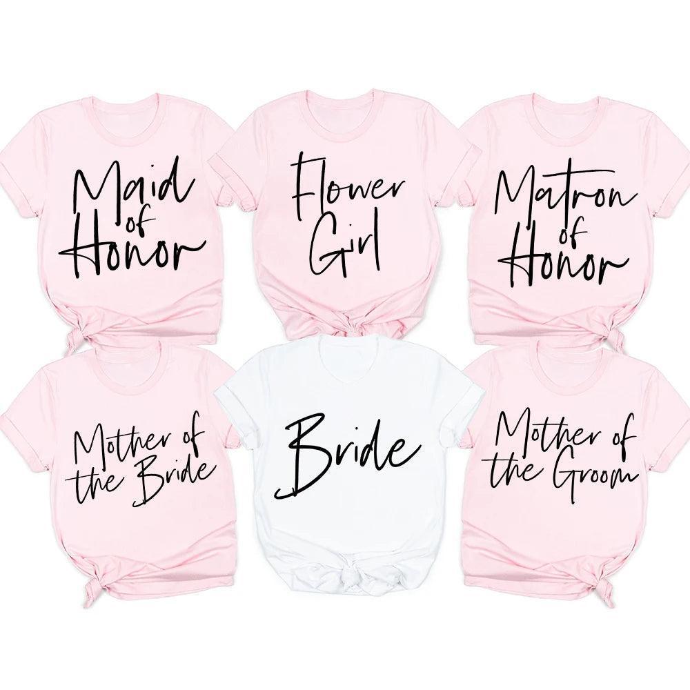 wedding day script t-shirts - basil boutique