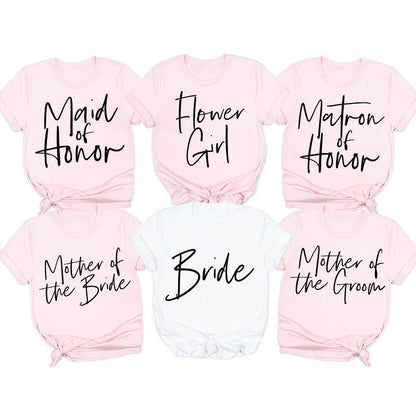 wedding day script t-shirts - basil boutique