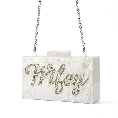 wifey acrylic bag - basil boutique