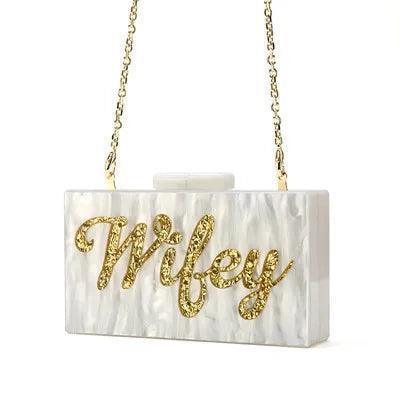 wifey acrylic bag - basil boutique