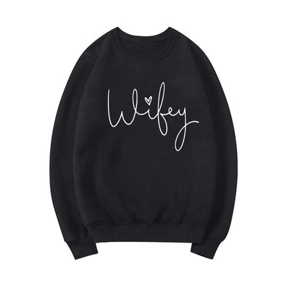 wifey crew sweatshirt - basil boutique