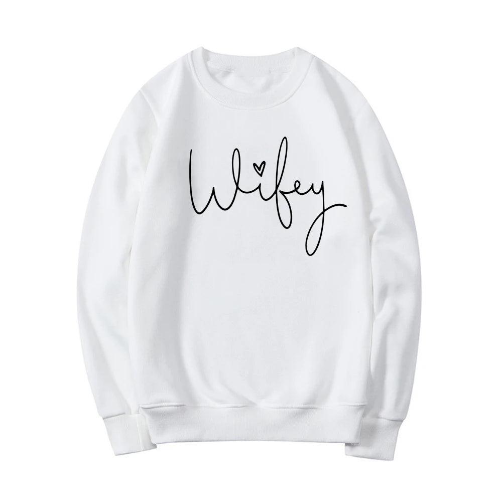 wifey crew sweatshirt - basil boutique