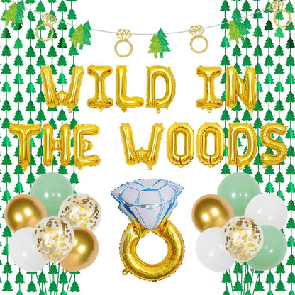 wild in the woods balloon banner - basil boutique