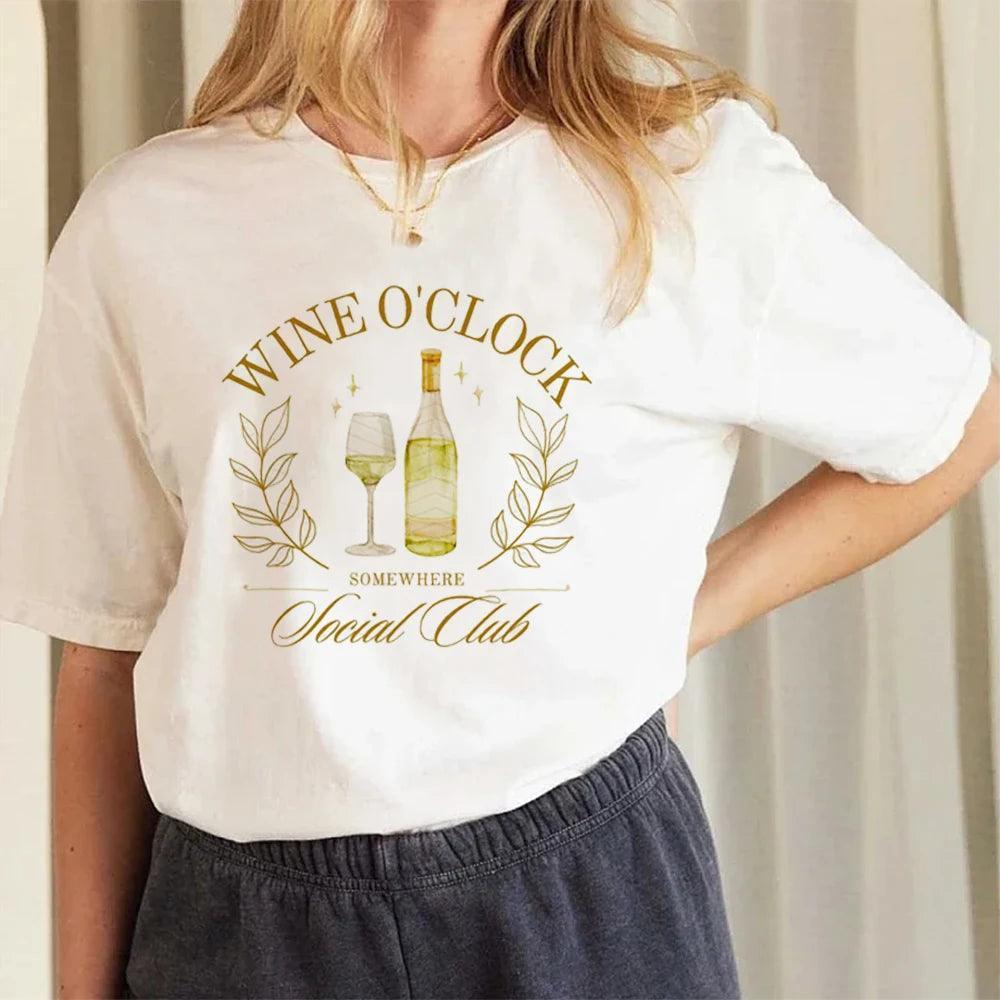 wine o'clock social club t-shirt - basil boutique