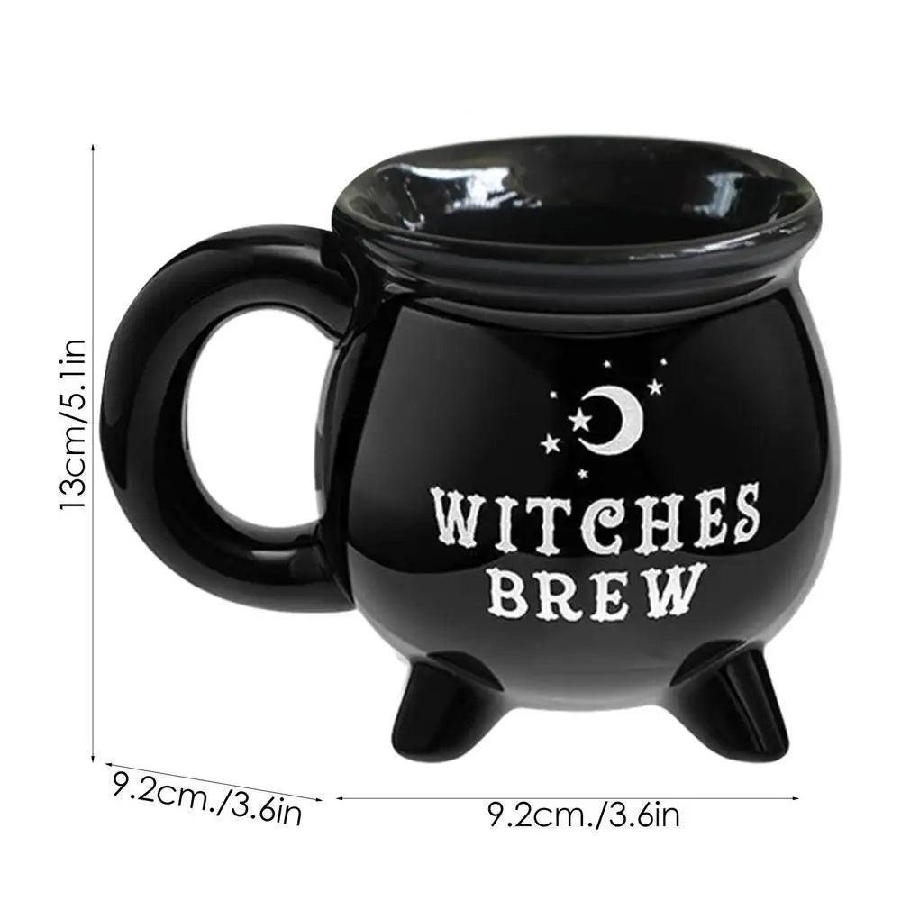 witches brew cauldron mug - basil boutique