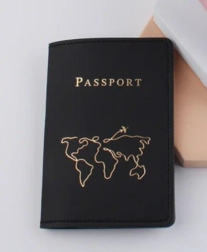 world map passport holder - basil boutique