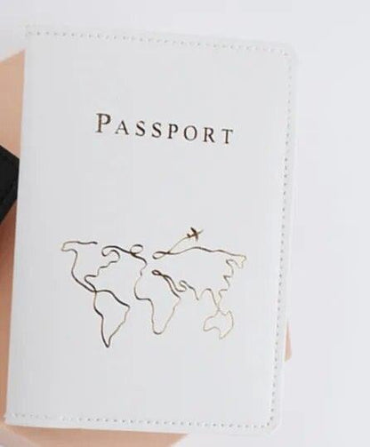 world map passport holder - basil boutique