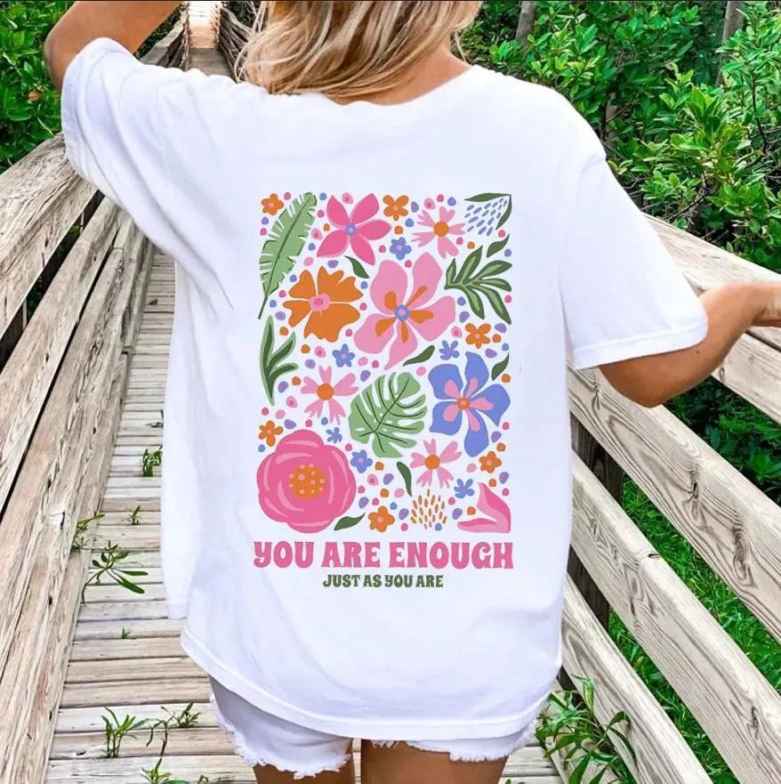 you are enough t-shirt - basil boutique