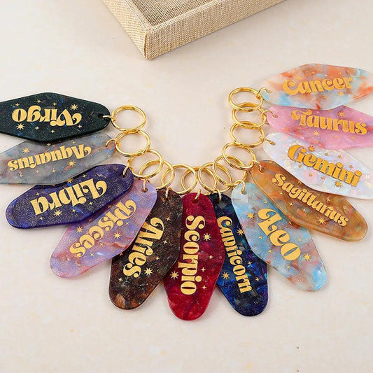 zodiac keychain - basil boutique