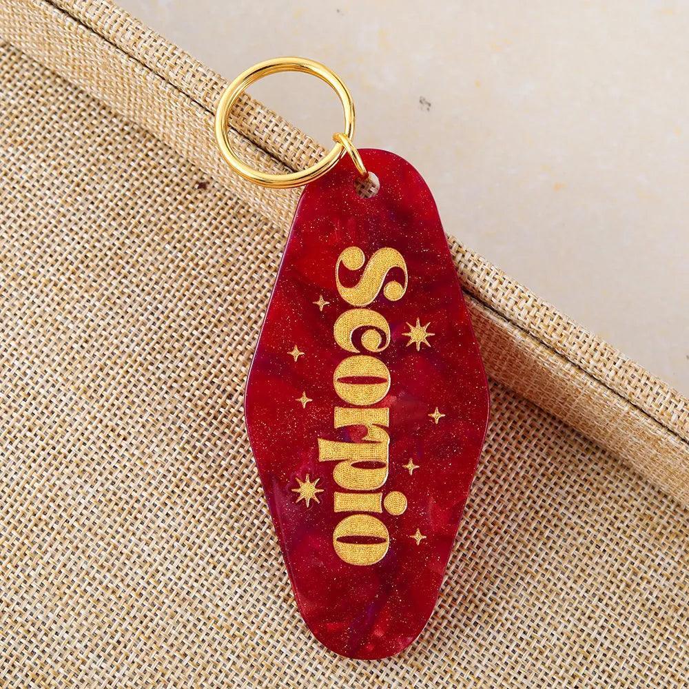 zodiac keychain - basil boutique