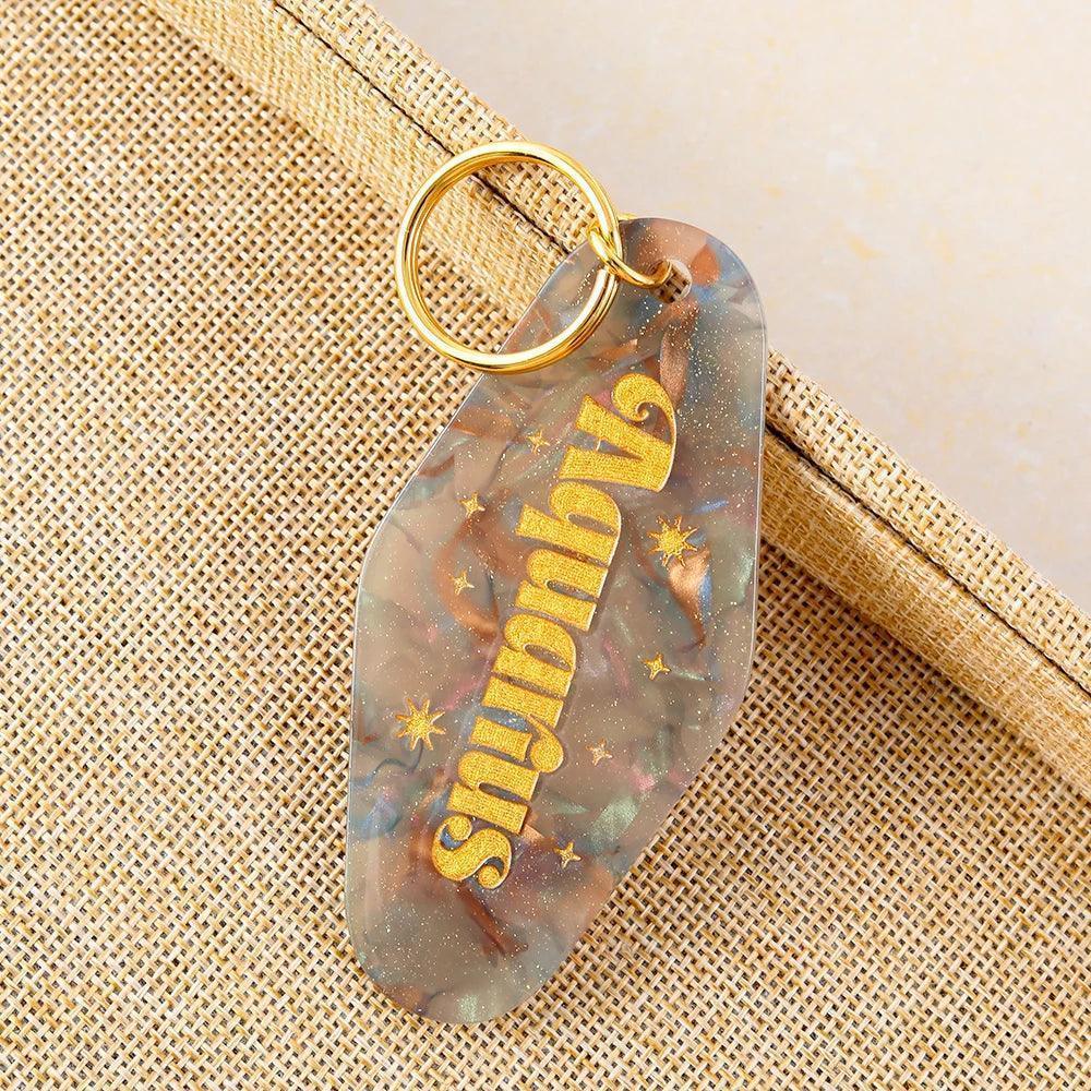 zodiac keychain - basil boutique