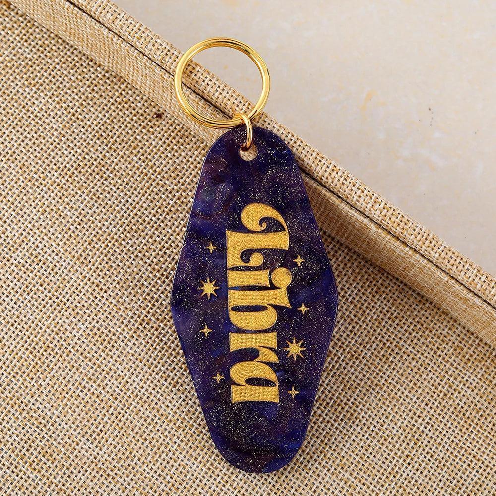 zodiac keychain - basil boutique